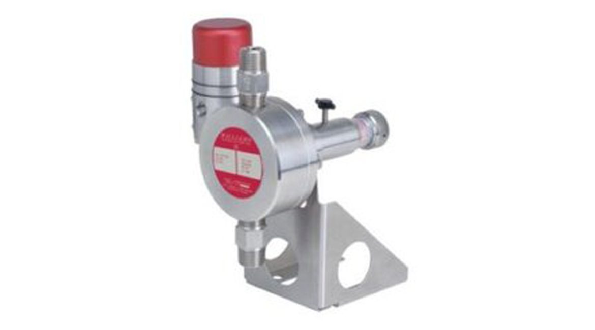 The CLD Pneumatic diaphragm metering pump consists of a liquid chamber and an air chamber separated by a diaphragm. The CLD is a pneumatic driven low-pressure diaphragm metering pump designed for use in low pressure chemical injection applications such cooling towers and low-pressure processes where isolation of the chemical is required.