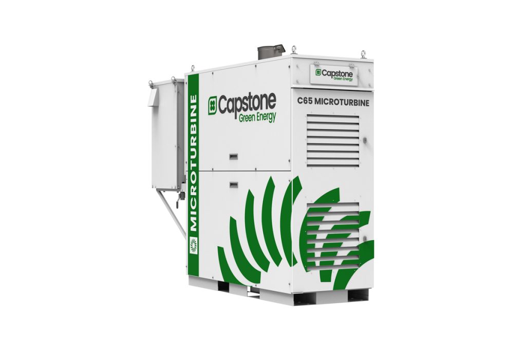 Microturbine c65_capstone green energy_low emission