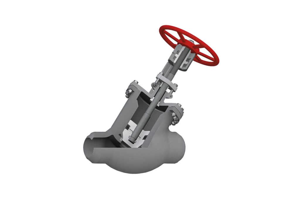 In addition to the line of globe valves bolted bonnet, FLUITEK ORSENIGO VALVES has added a line of same type of valve but with an inclined stem configuration, called Y-pattern type, as an alternative to the straight pattern, also called T-pattern. In principle, the Y-pattern configuration presents lower pressure drops at equal flow rate. The disc is normally either plug type or parabolic shaped. Cast body construction is normally used. Ends configuration is either with flanged ends or with butt weld ends. Materials range from carbon steel to low alloy steel, to austenitic stainless steel, to nickel alloys. Materials are either to ASTM/ASME standards or to EN standards, either harmonized or calculated to design conditions. Pressure classes (per ANSI standard) are normally ranging from 150# to 300# to 600#. Size range depends on pressure class requirements, normally not exceeding 12”. FLUITEK ORSENIGO VALVES has anyhow no limits in relation to market requirements.