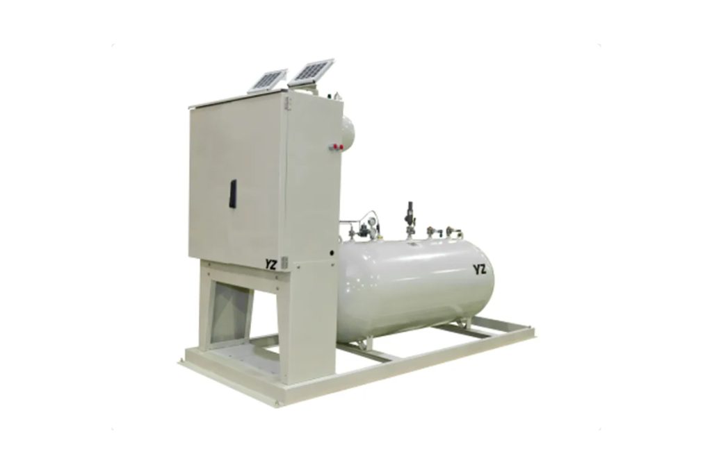 The 8300 is designed for high volume injection applications. The dual configuration (8302) will accurately inject up to 136 gallons per day. This system has provided reliable performance at critical injection points worldwide for many years. This proven system reliably provides proportional-to-flow odorant injection, onboard metering of the odorant injected, system monitoring and alarm notification. Additionally, the system will document and verify injection rates, performance of each system component, parameter changes and alarms.